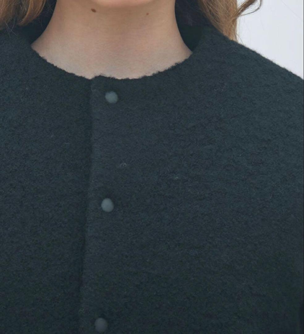 TOMORROWLAND MACPHEEシープパイル ブルゾン ブラック