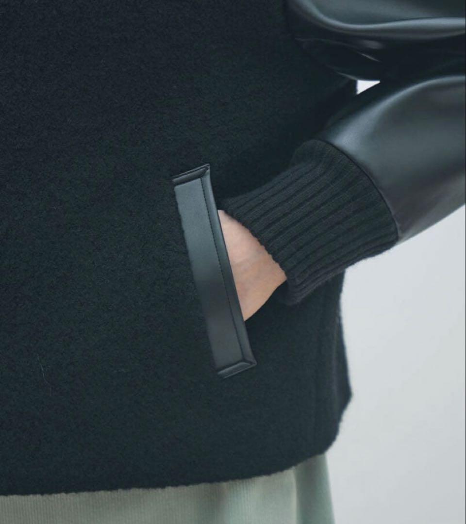 TOMORROWLAND MACPHEEシープパイル ブルゾン ブラック