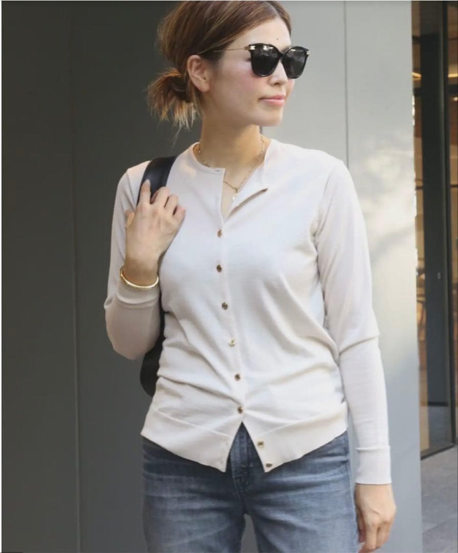 美品✨ ミューズドゥーズィエムクラス FF grace カーディガン 金ボタン