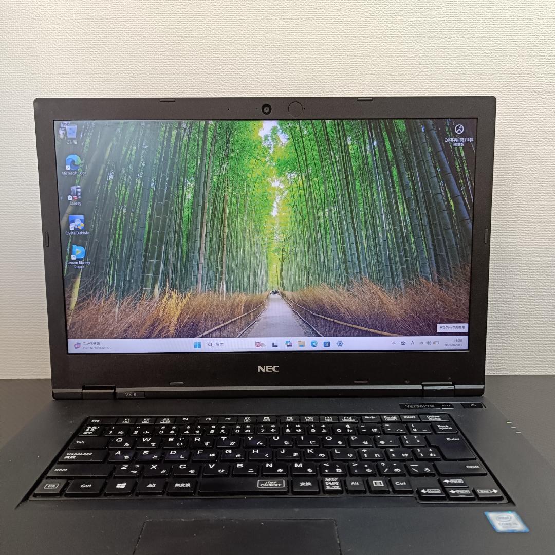 NEC ノートPC i5 256GB SSD メモリ8GB DVD wifi 黒