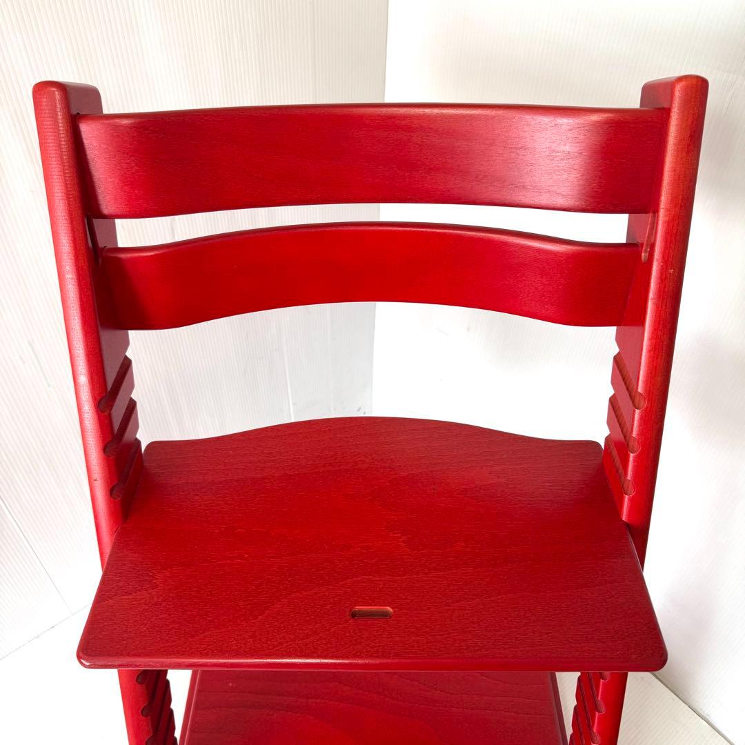 【極美品】STOKKE トリップトラップ レッド 赤 シリアルナンバー 0