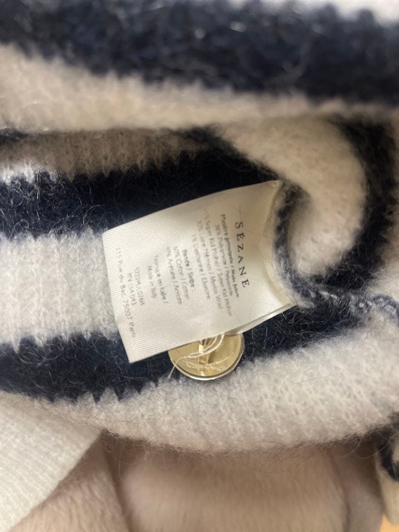 LA MAILLE SÉZANE セザンヌ ストライプニットセーター XS