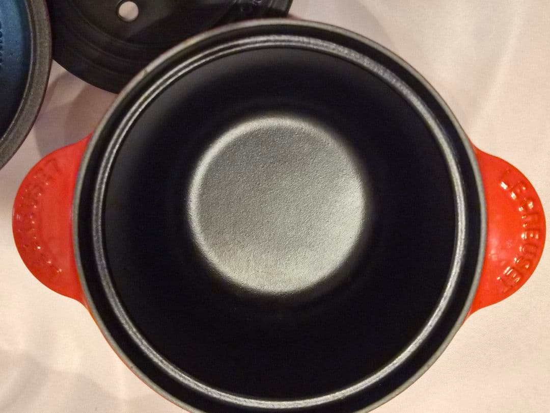 ル・クルーゼ ココットエブリィ18インナーリッド付チェリーレッド