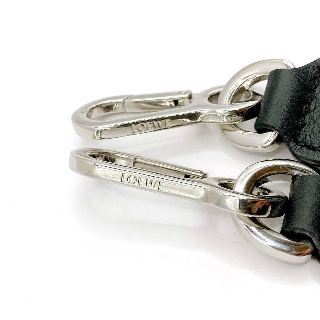 極美品✨LOEWE ロエベ ショルダーストラップ レザー ブラック アナグラム