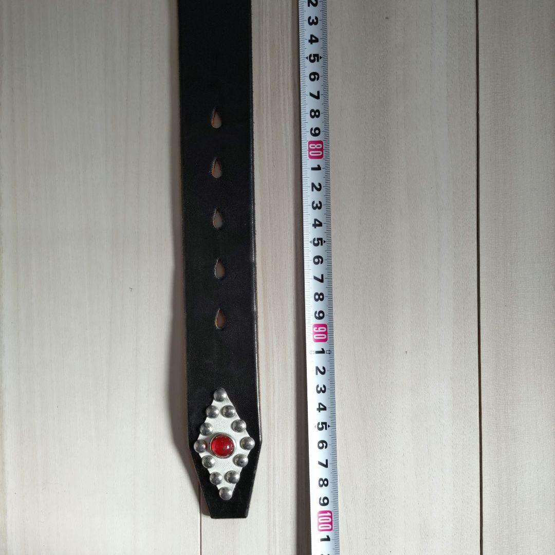 REDMOON スタッズ ベルト 黒 スティングレイ