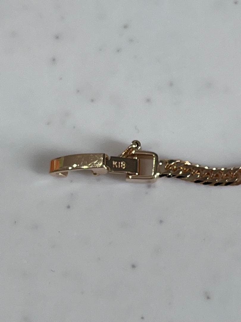 k18 喜平ネックレス　50センチ　中折れ