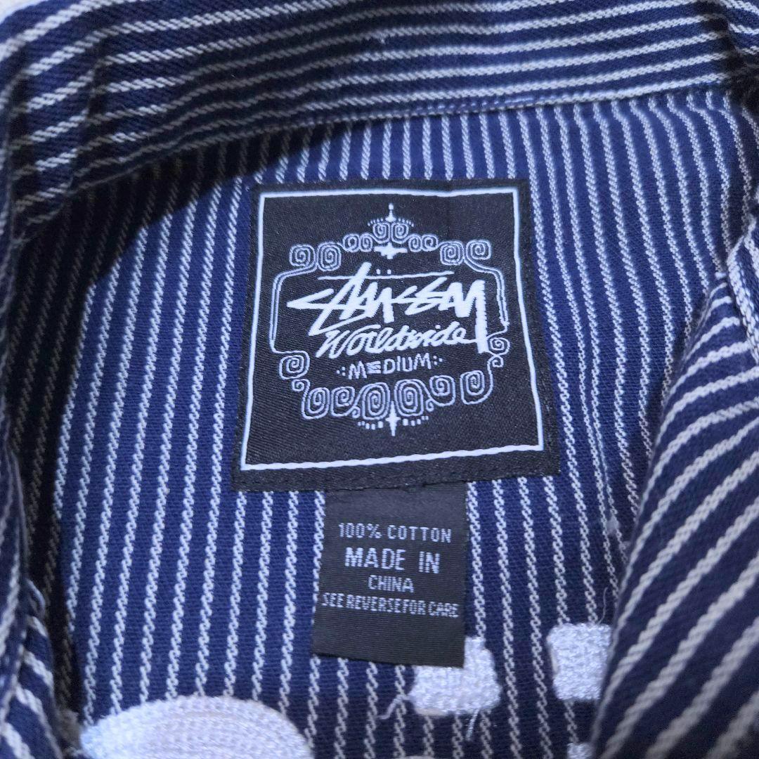 00s STUSSY ヒッコリーストライプオールインワン　ステューシーつなぎ