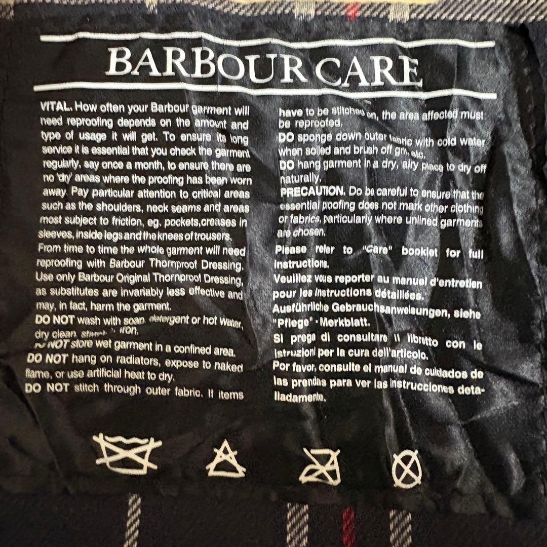 【J3】英国製Barbourバブアーボーダーオイルドジャケット1995年製