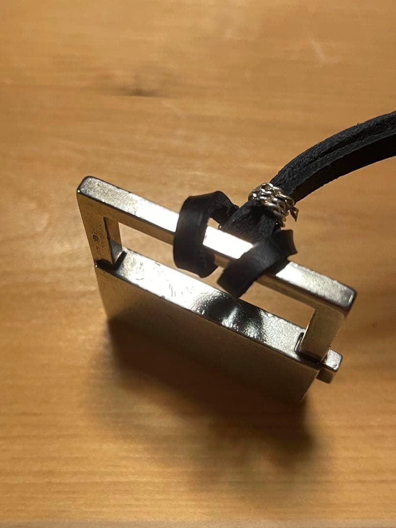 グッチ　ヴィンテージ　パドロック　アクセサリー アート　銀　シルバーオーナメント