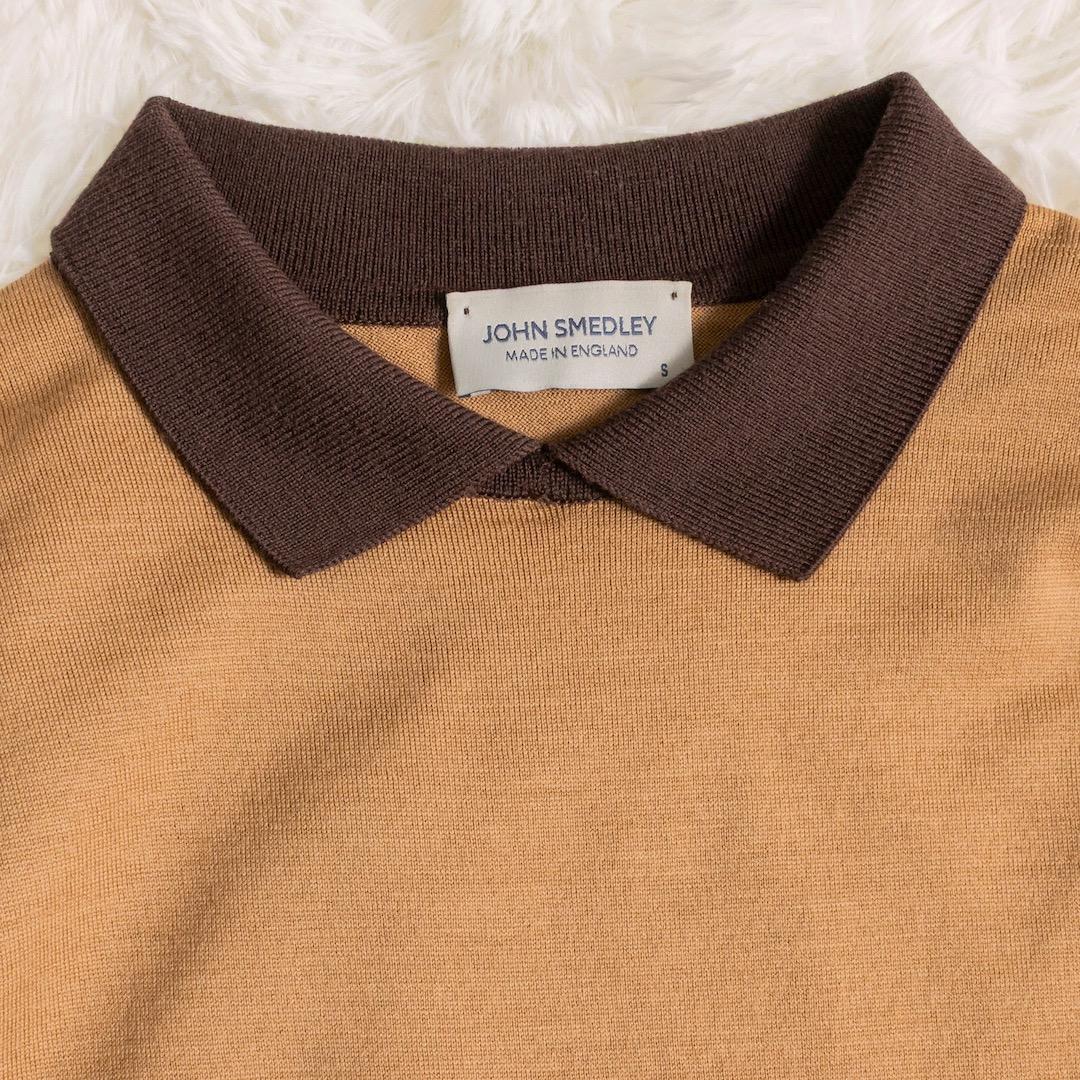 JOHN SMEDLEY ジョンスメドレー クレリック ニット ポロ 長袖