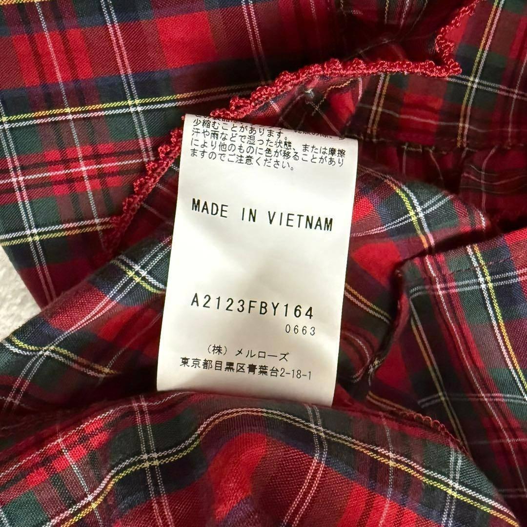 【極美品】PINK HOUSE ワンピース レッド タータンチェック 近年モデル