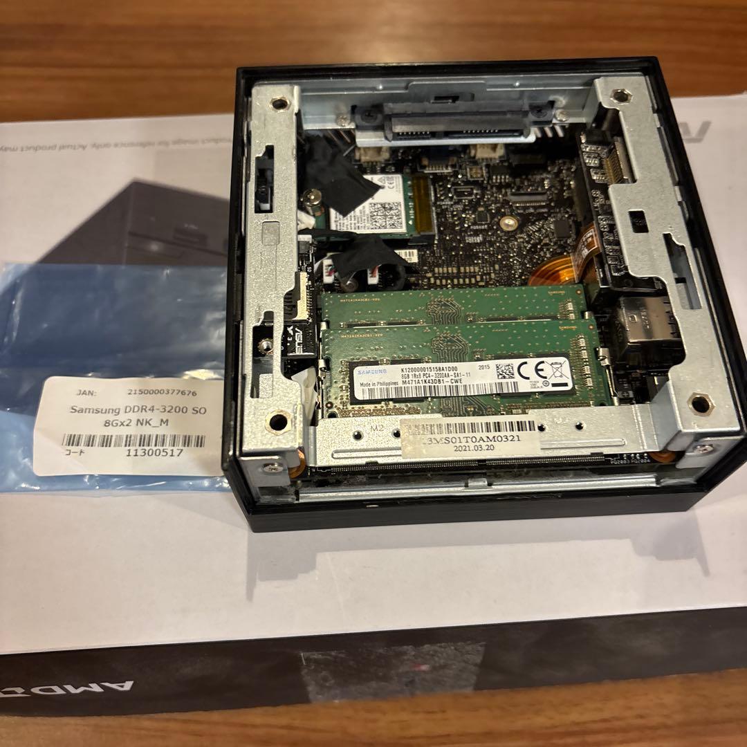 ASUS ミニPC PN50 /Samsung製DDR4-3200 8g×2枚付