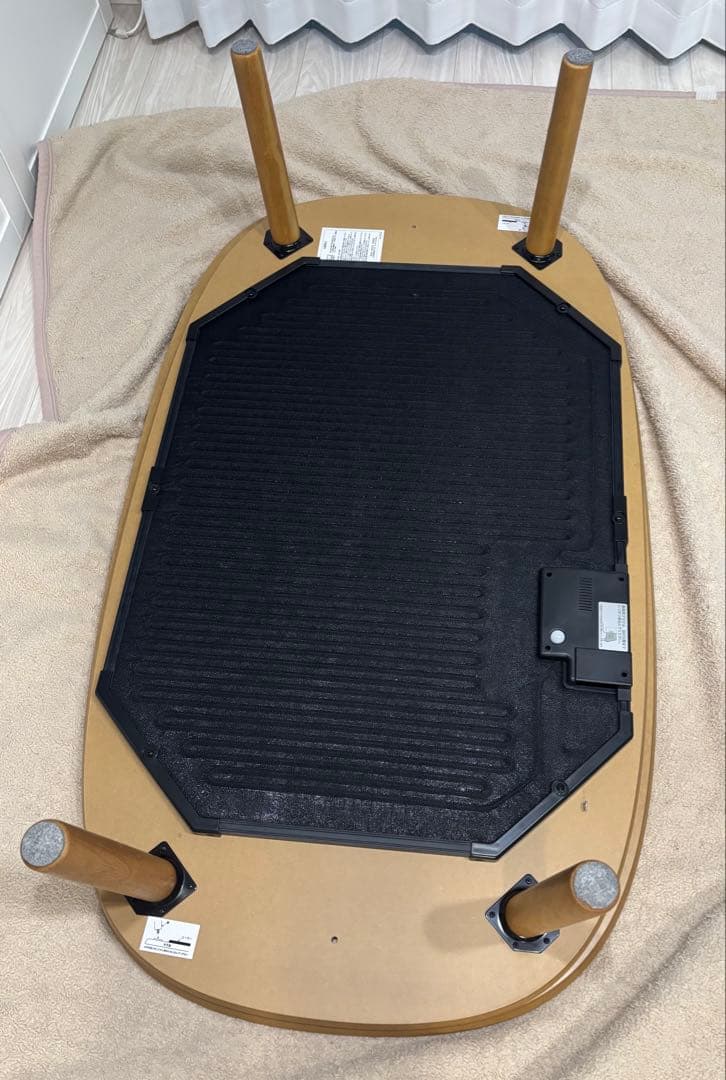 無印良品　こたつにもなるローテーブル　大 　ナチュラル