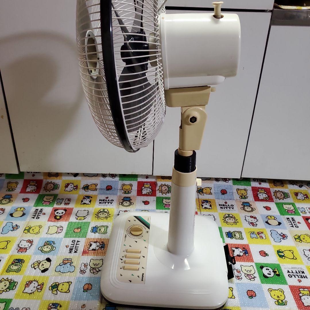 ナショナル　30センチお座敷扇　レトロ扇風機　動作品本箱　美品　レア物1986