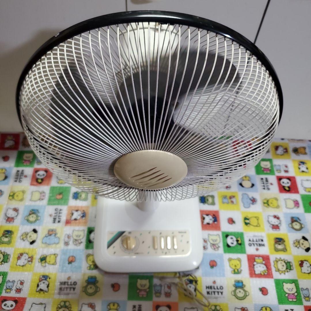 ナショナル　30センチお座敷扇　レトロ扇風機　動作品本箱　美品　レア物1986