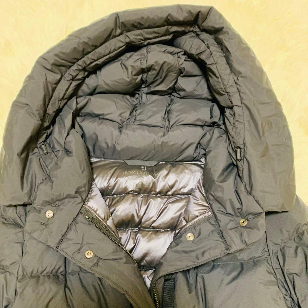 【希少 大人気 】ユニクロ +j ウルトラライトダウン ロングコート ブラックL