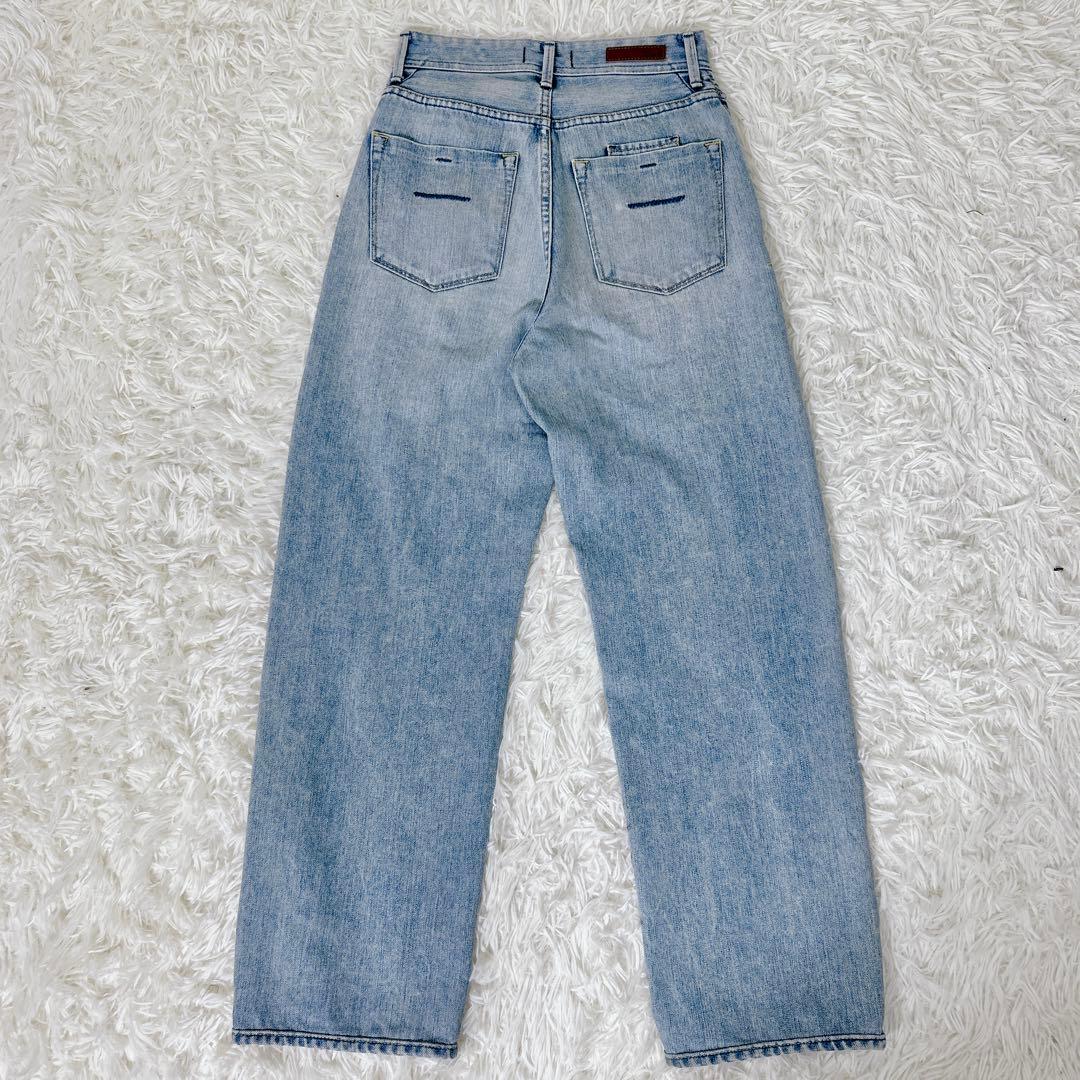 YANUK LEA トリックリアリーライト デニム 23 ボーイズストレート　S