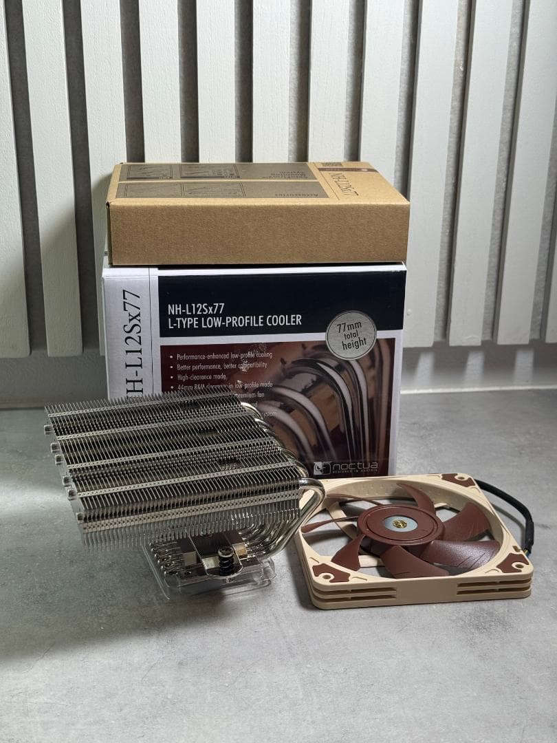 Noctua NH-L12Sx77 77mm高 ロープロファイルクーラー