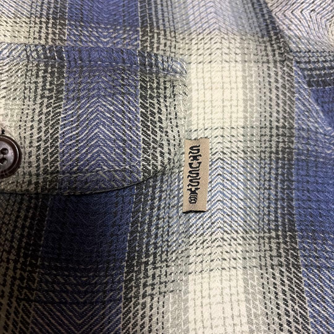 old stussy oversized ネルシャツ/made in oz