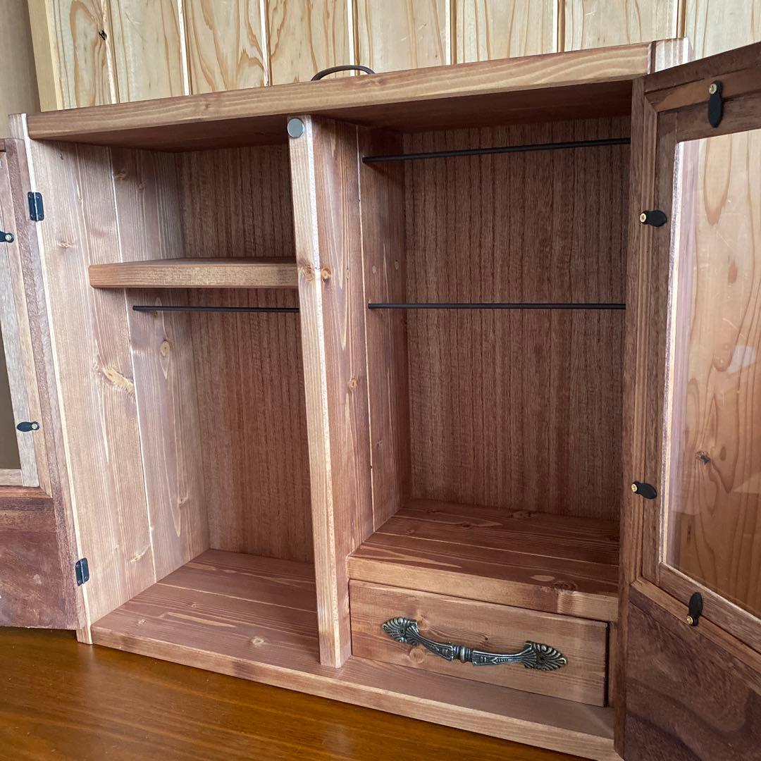 Pāru　人形用木製クローゼット　ハンドメイド　ブライス　アイシードール等