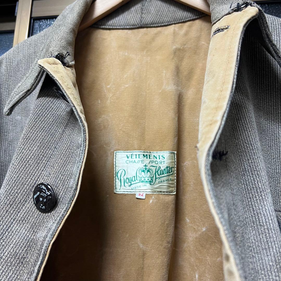 40s 50s french vintage ハンティングジャケット ピケ