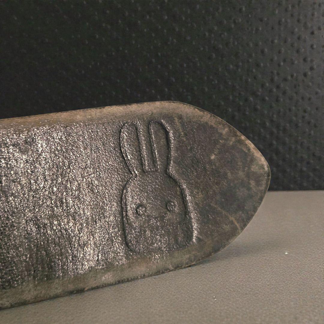 CUNE キューン ダブルうさぎ バックル レザーベルト ラインストーン 黒