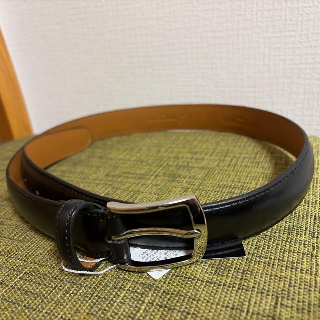 【新品】ユナイテッドアローズアノネイレザーベルトブラック