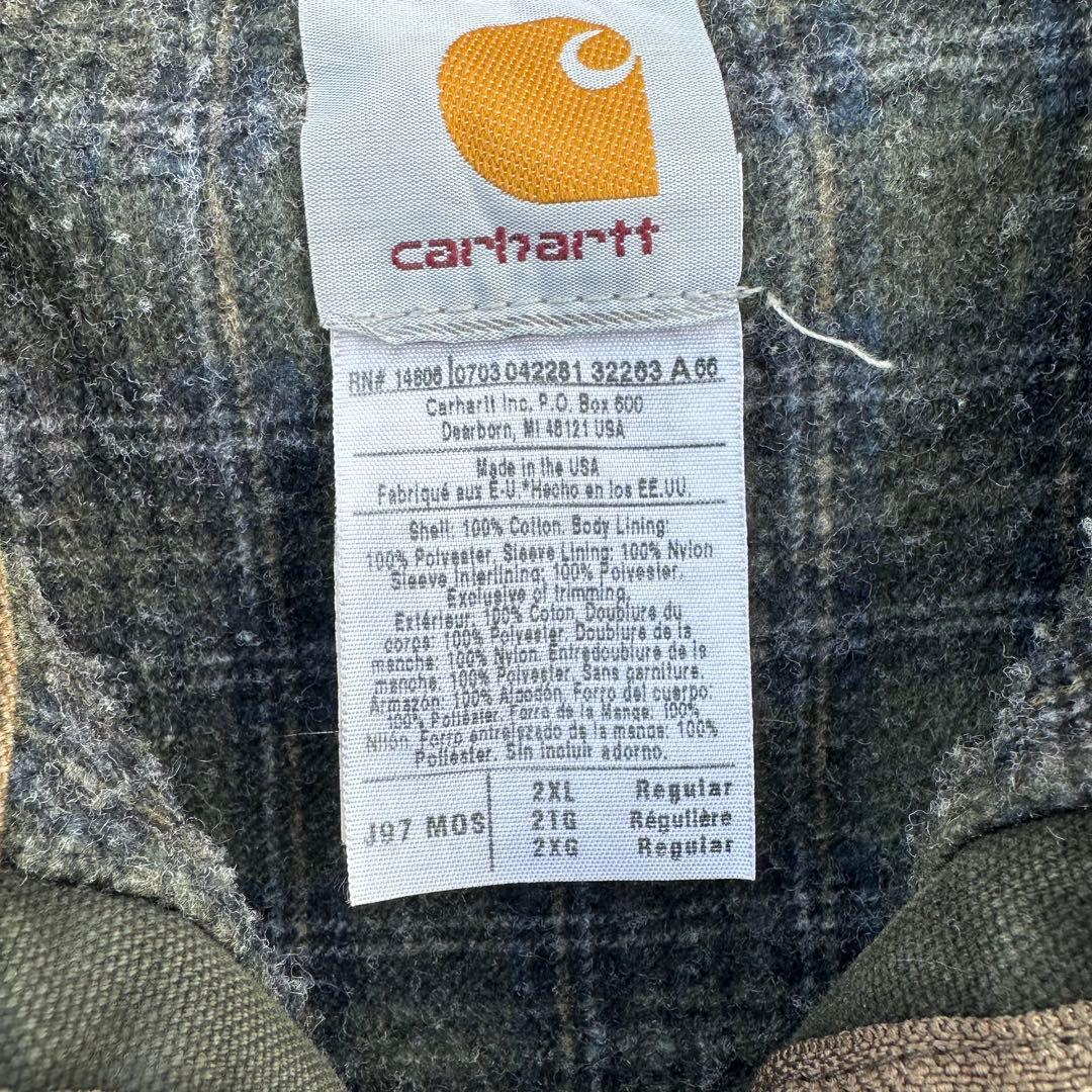 美品極 03年 USA製 カーハート デトロイトジャケット J97mos モス