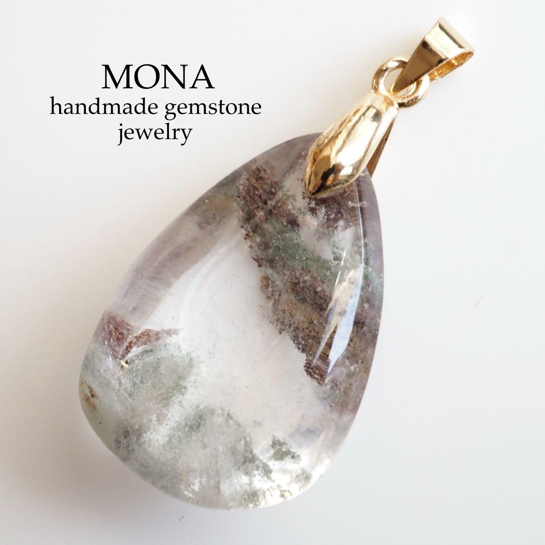 【blue.ks】No.3 アメジスト&クレイジーレースアゲート共生トップ