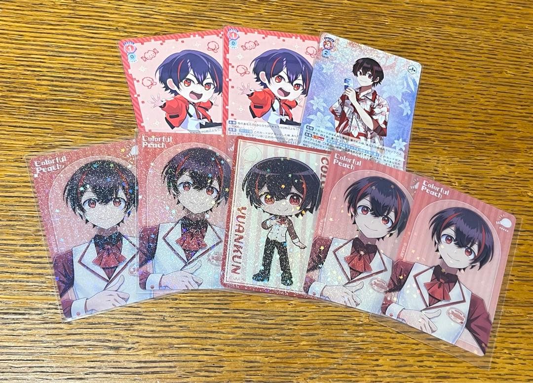 バラ売り○ カラフルピーチ　ゆあんくん　トレカ、ステッカーまとめ売り