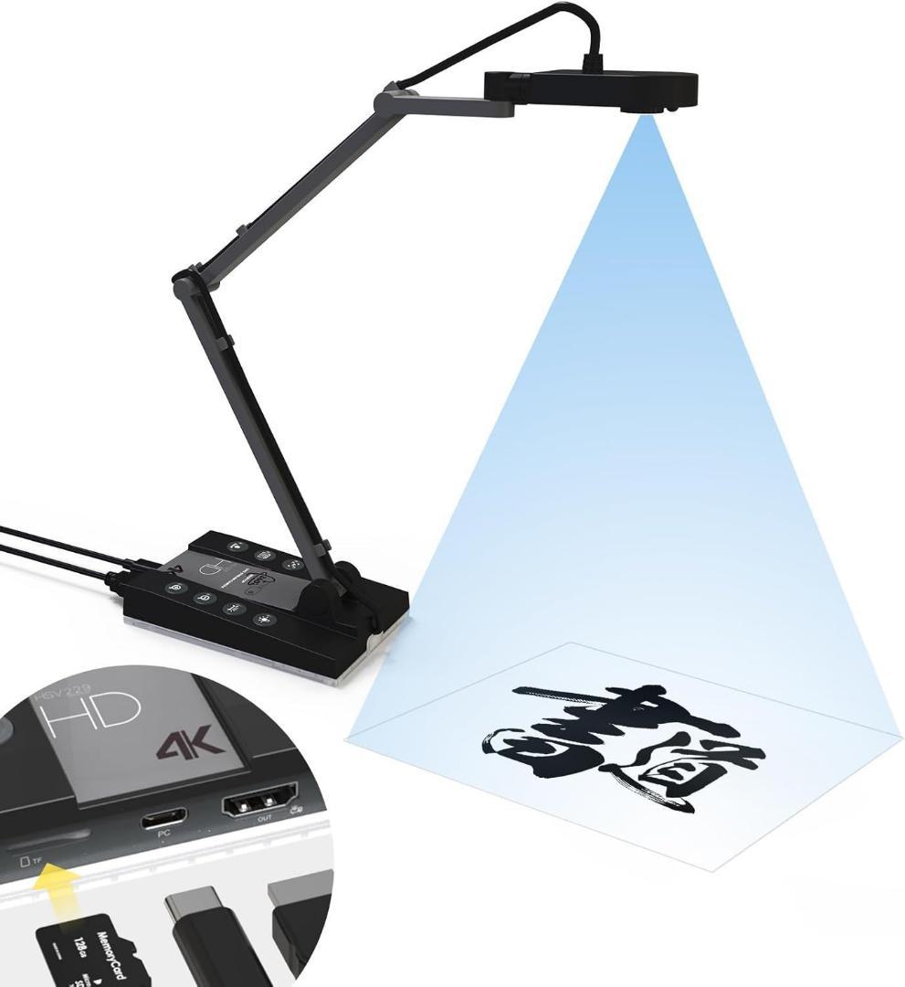 Basicolor書画カメラ 1500万画素 4Kダイナミック解像度webカメラ