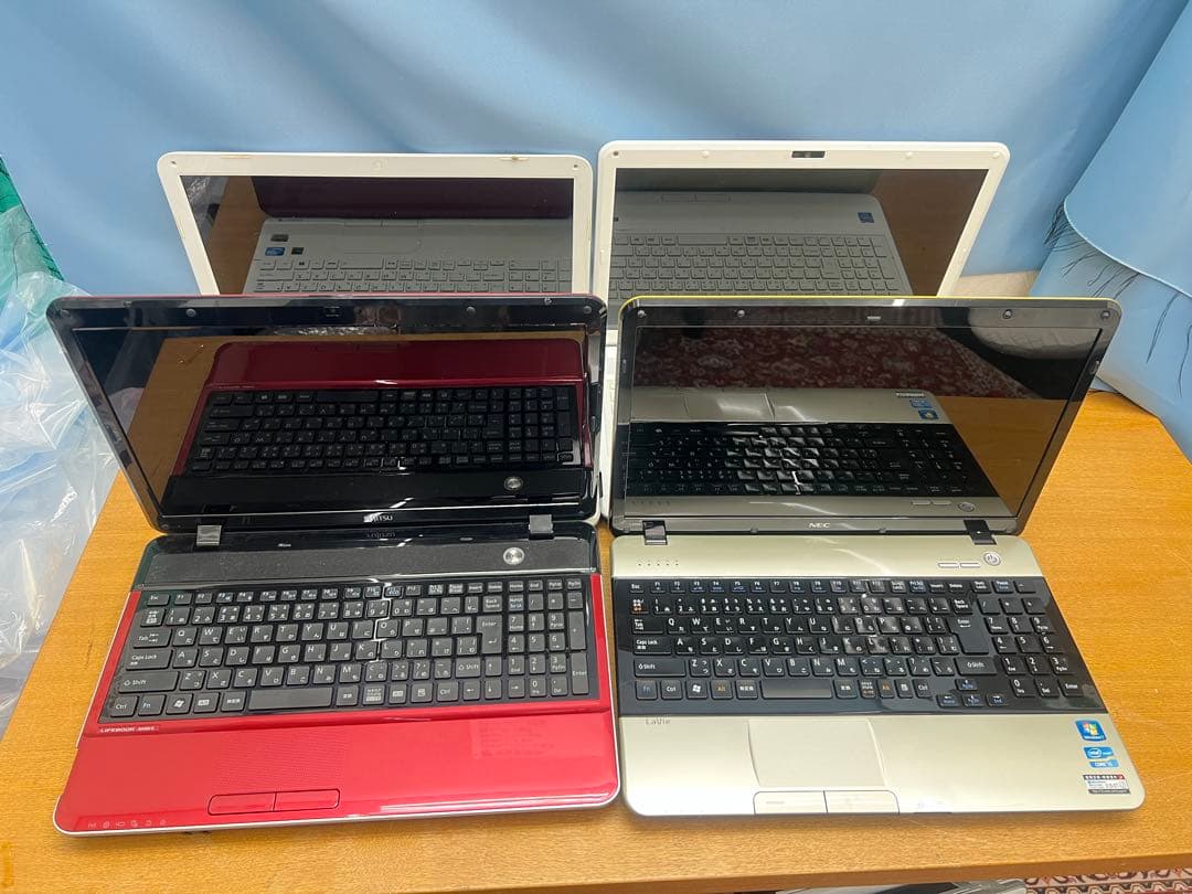 ノートパソコンまとめ4台ジャンク