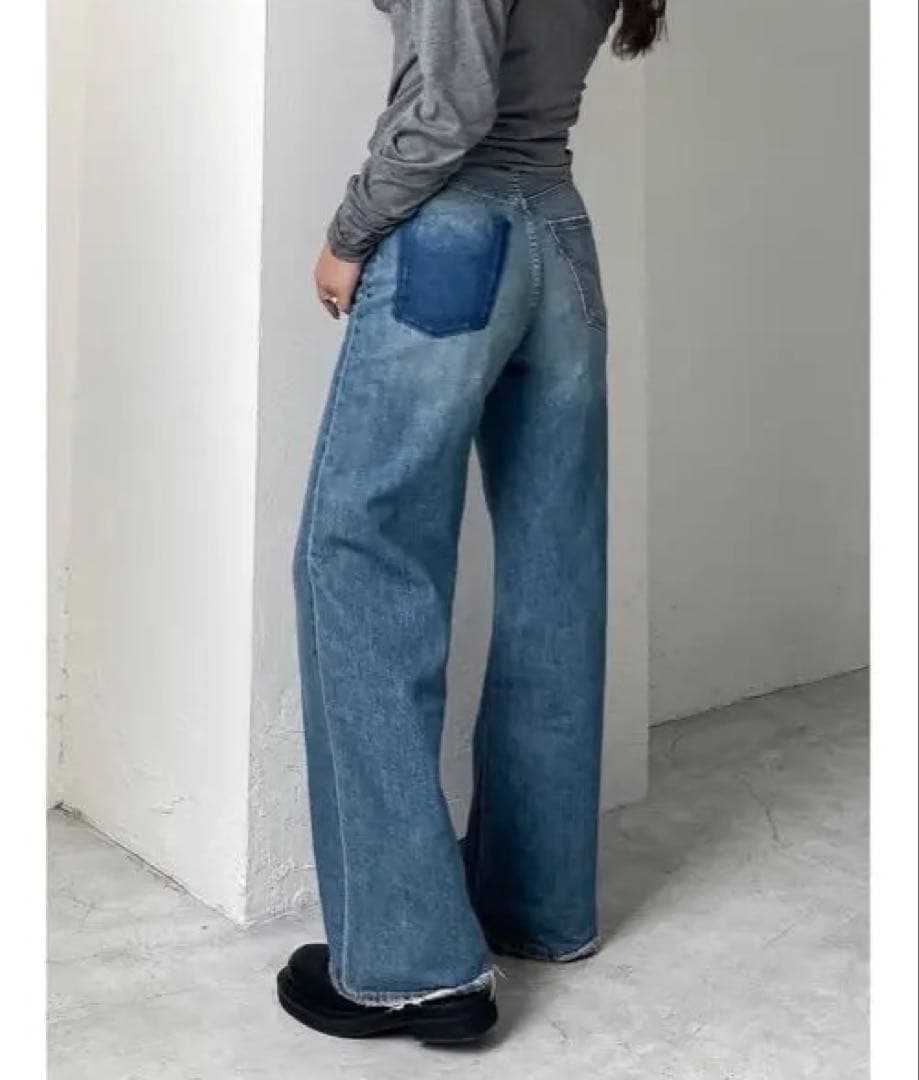 Ungrid Levi＇s別注 RIBCAGE WIDE LEGデニム