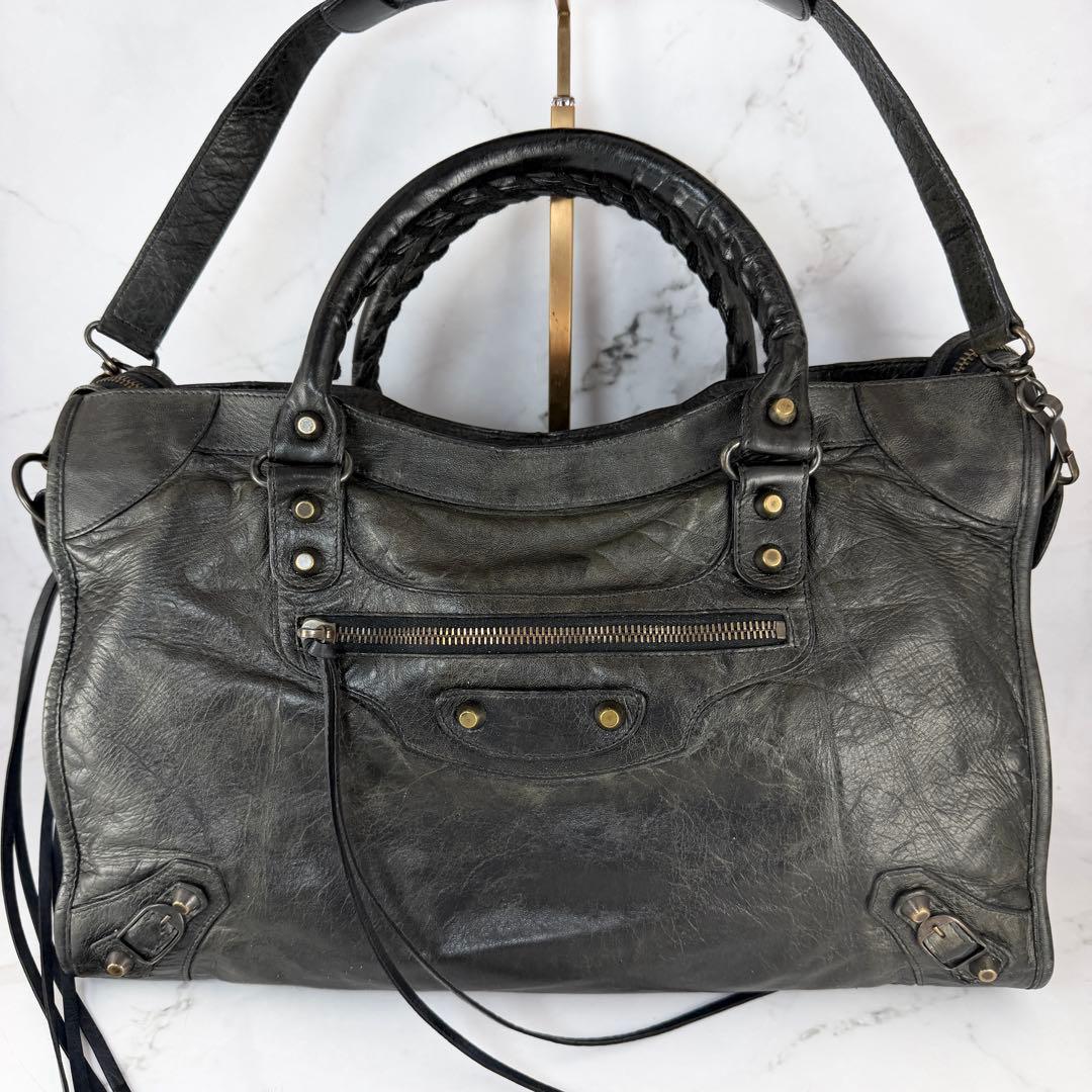 【希少】 バレンシアガ クラシック シティ 115748 2WAY ハンドバッグ