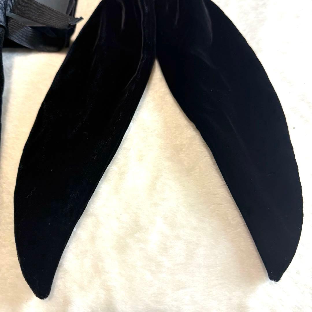 美品 アレクサンドルドゥパリ ベルベット ベロア リボン シュシュ