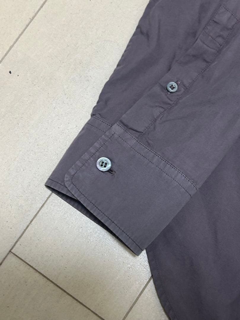 【希少】メゾンマルジェラ 19SS ステッチデザイン シャツ 38 グレー系