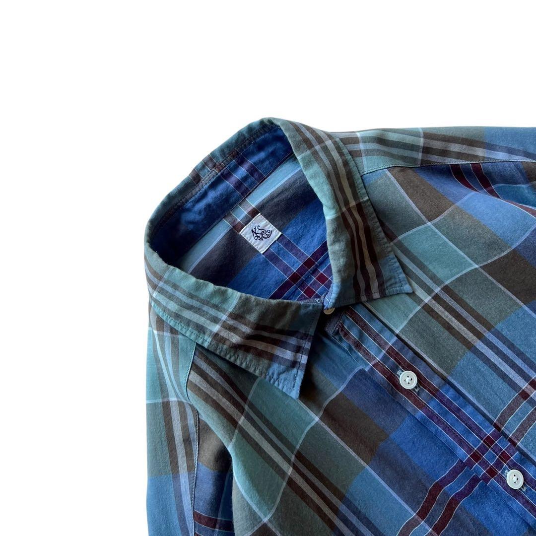 【美品】KAPTAIN SUNSHINE REGULAR COLLAREDシャツ