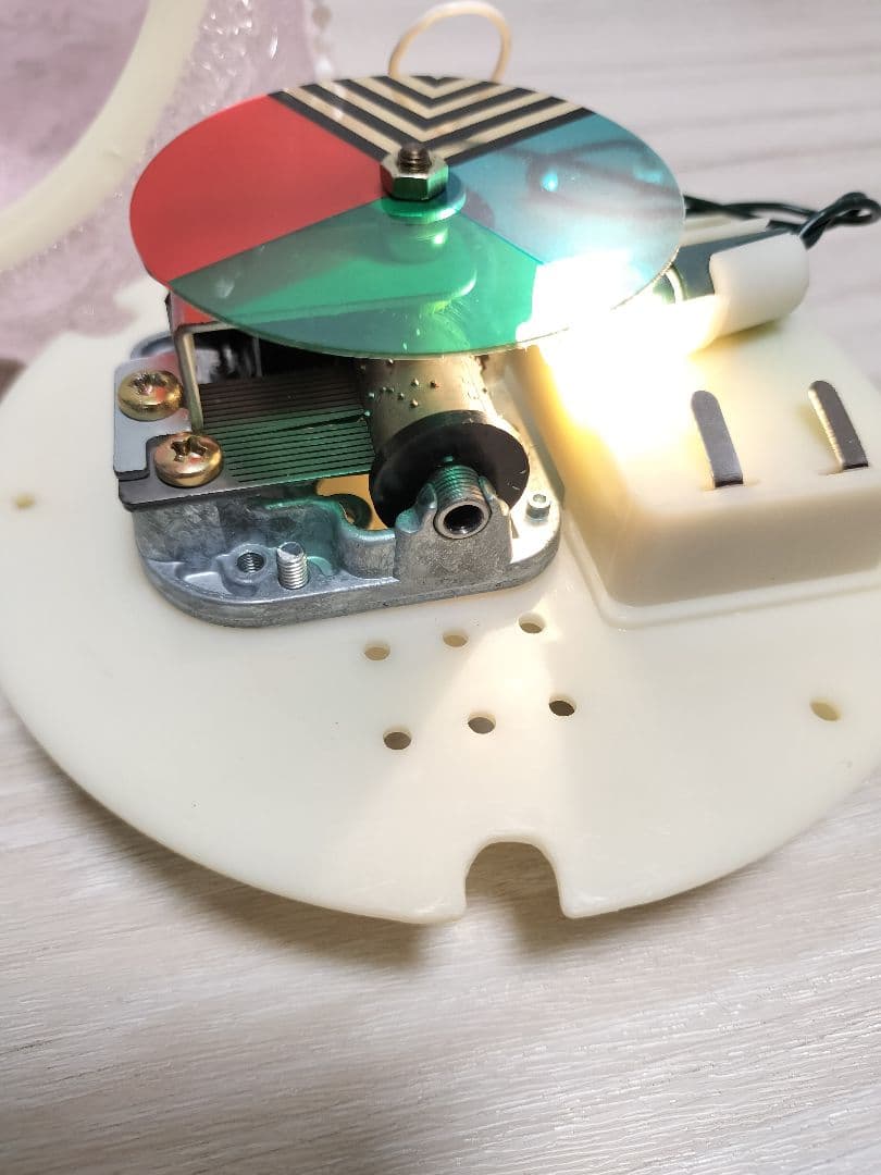 サンリオ ハローキティライト付きクリスマス クリアツリー ピンク オルゴール付き