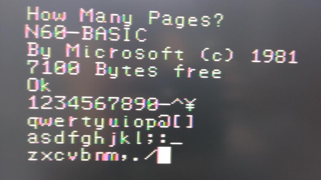 NEC PC-6001mkII 新しい電源 メカニカルスイッチ フルメンテナンス