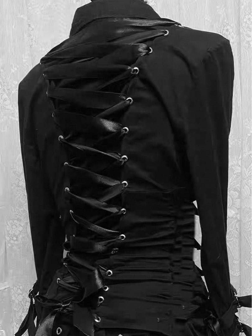 アヴァンギャルド ストラップ付きジャケット y2k 平成　黒