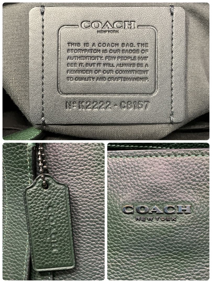 極美品 COACH コーチ ハドソン ダブルハンドル トートバッグ 肩がけ