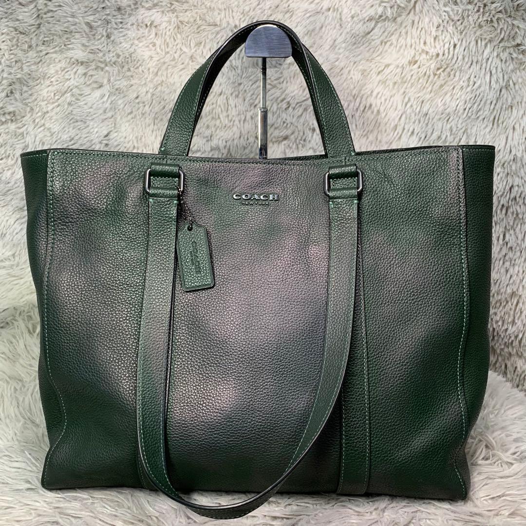 極美品 COACH コーチ ハドソン ダブルハンドル トートバッグ 肩がけ