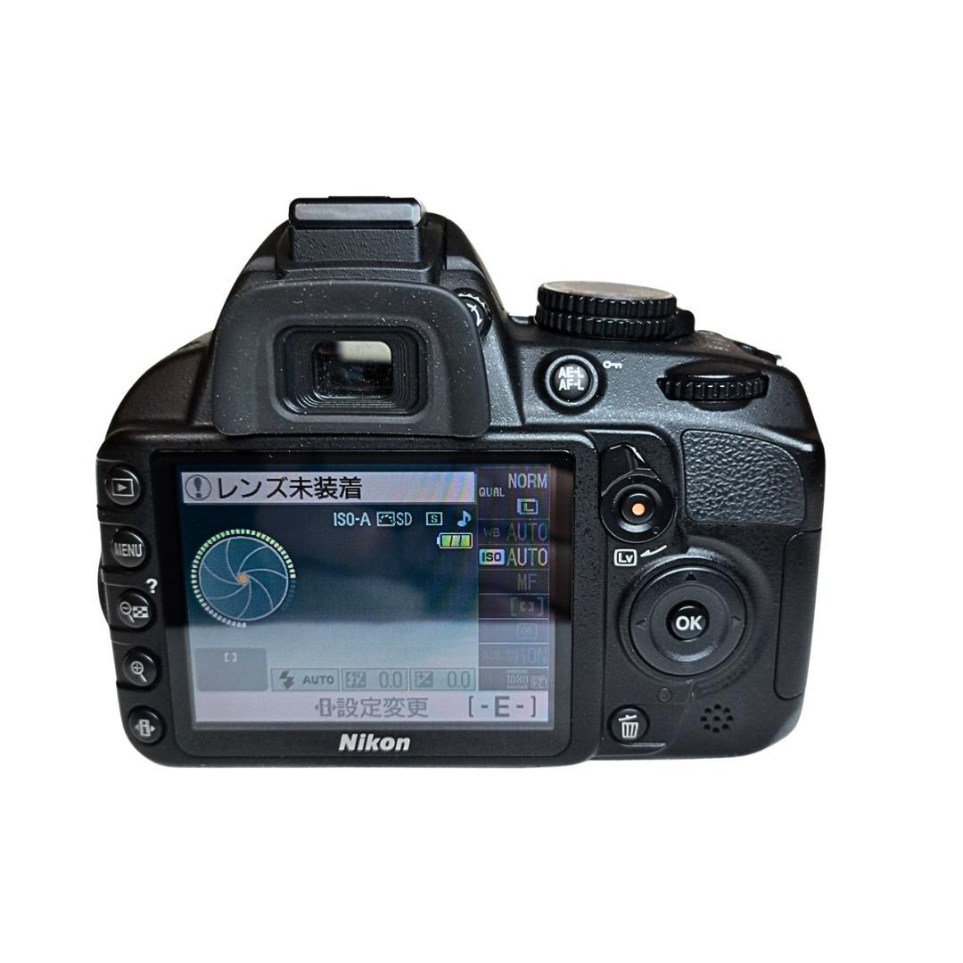 Nikon D3100 デジタル一眼レフ　レンズ　スマホケーブル　SDカード付