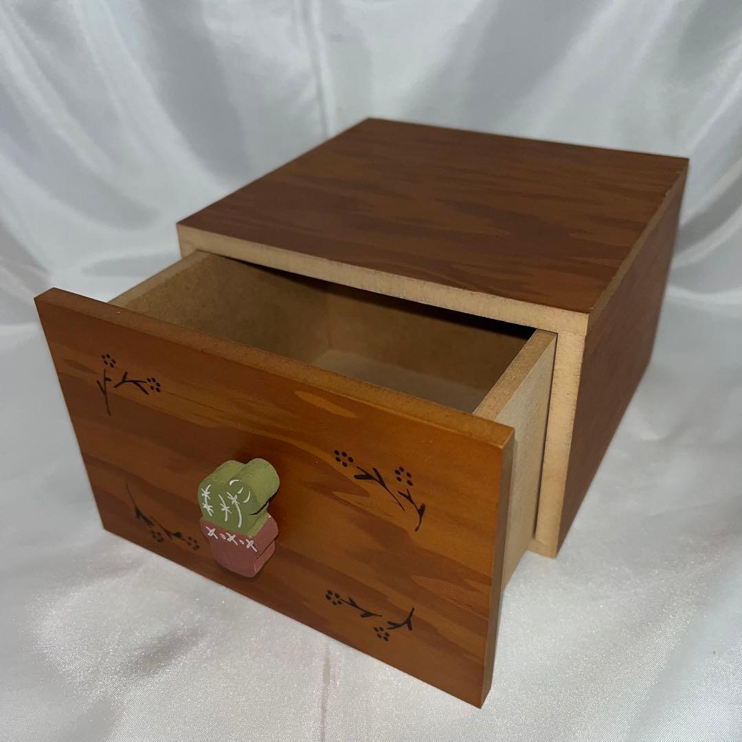 【新品未使用】木製小物入れ 6点セット レトロ 収納ケース 引き出し