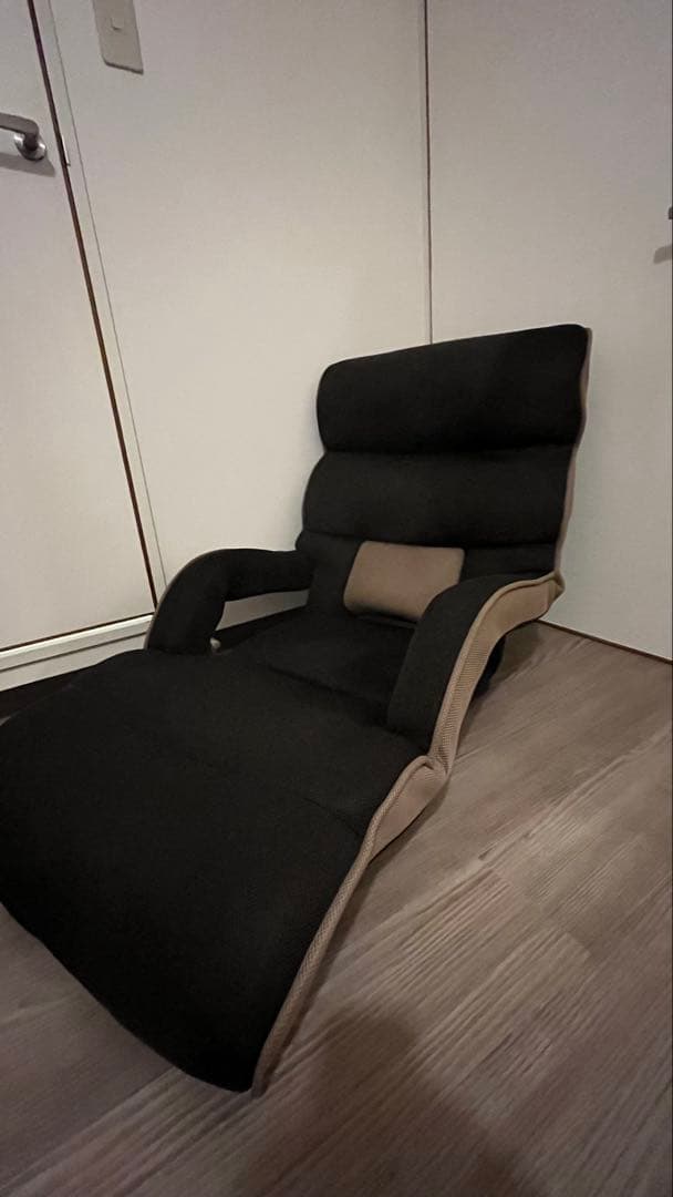 明光ホームテック 腰の神様がくれた座椅子寛げるロングタイプ (14段階) 肘掛け