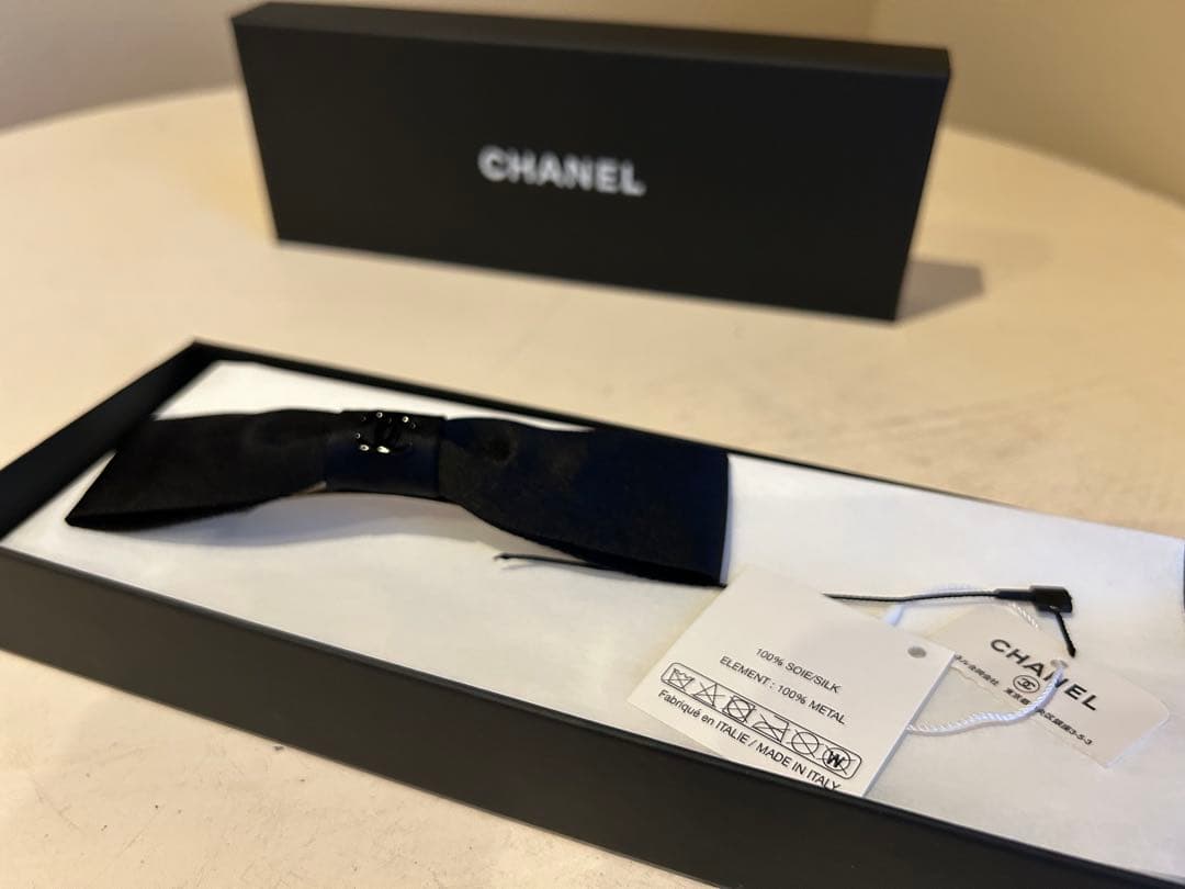 シャネル リボン バレッタ