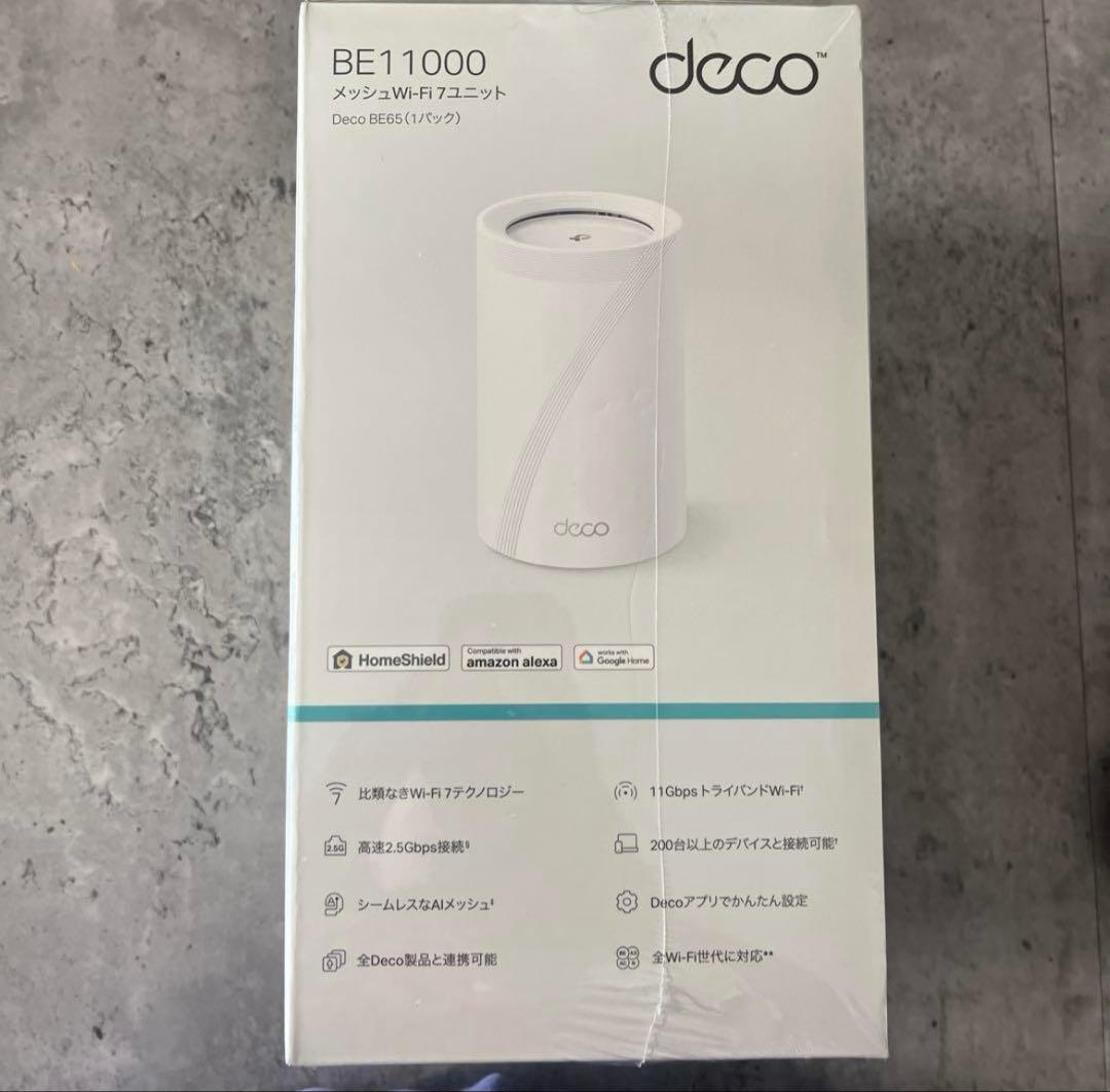 新品未使用品BE11000 メッシュWi-Fi TPLINK Deco BE65