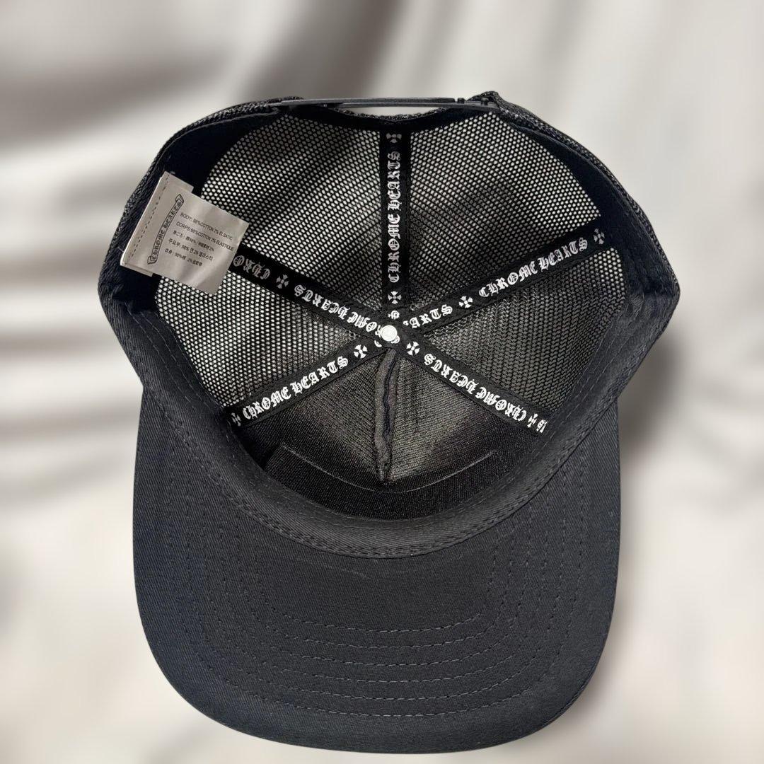 CHROME HEARTS 刺繍ロゴ ブラックキャップ