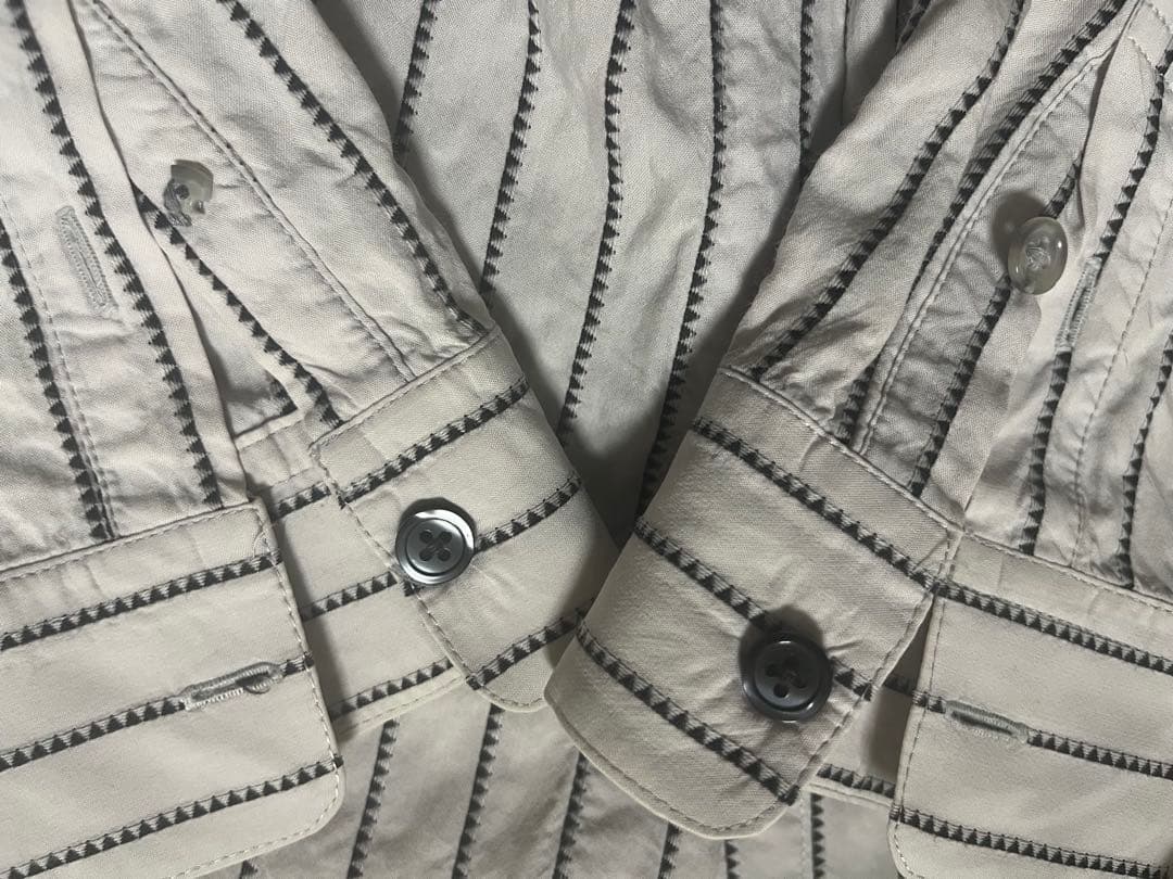 c*0様 ケルト&コブラcelt&cobraトライアングルストライプシャツLチバ