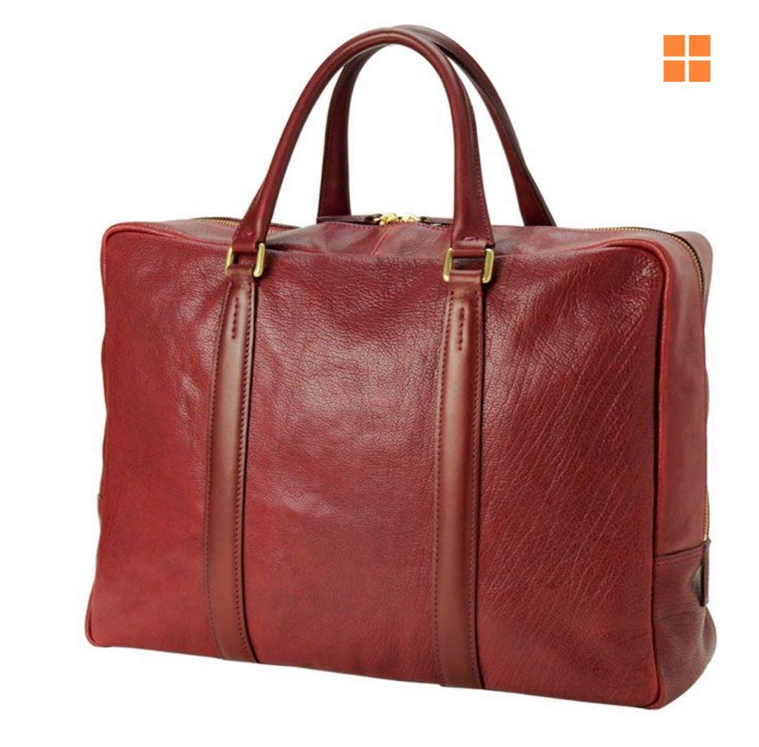 ポーター　プリュム　PORTER PRIME ボストンバッグ レア　赤　革